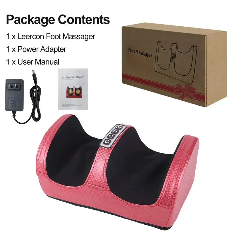 Ergonomic Electric Foot Massager Hot Compress Shiatsu Kneading Leg Calf Muscle Relax Circulation Multifunctional Heat Massager