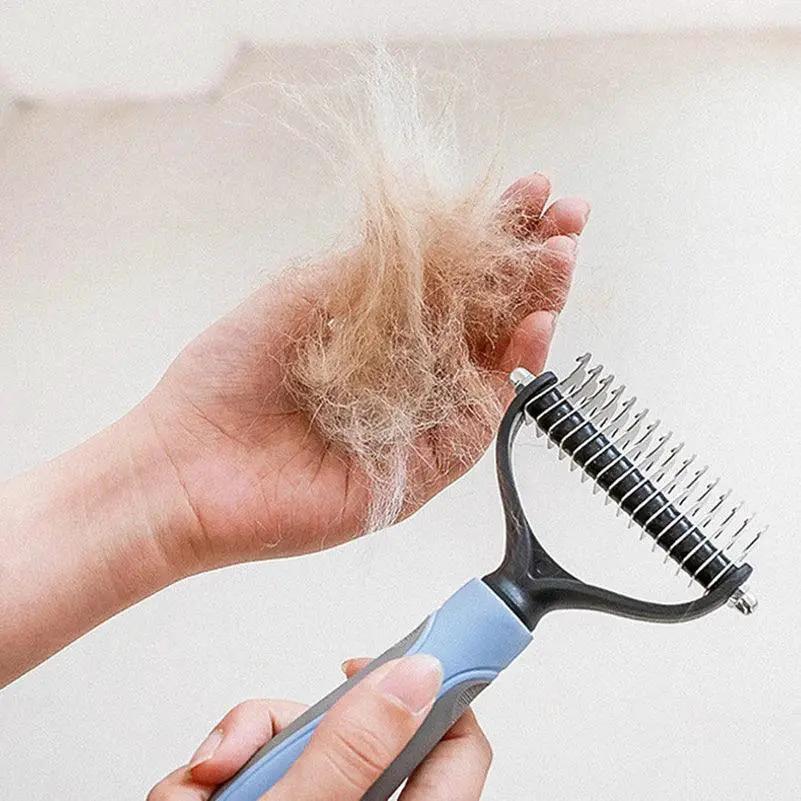 Professional Dual Head Deshedding Brush For Dogs And Cats