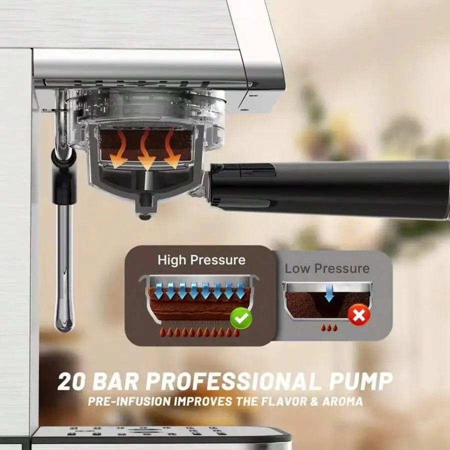 Espresso Machine,Coffee Maker With Auto-Shut Off, Pump Oz — product view 6