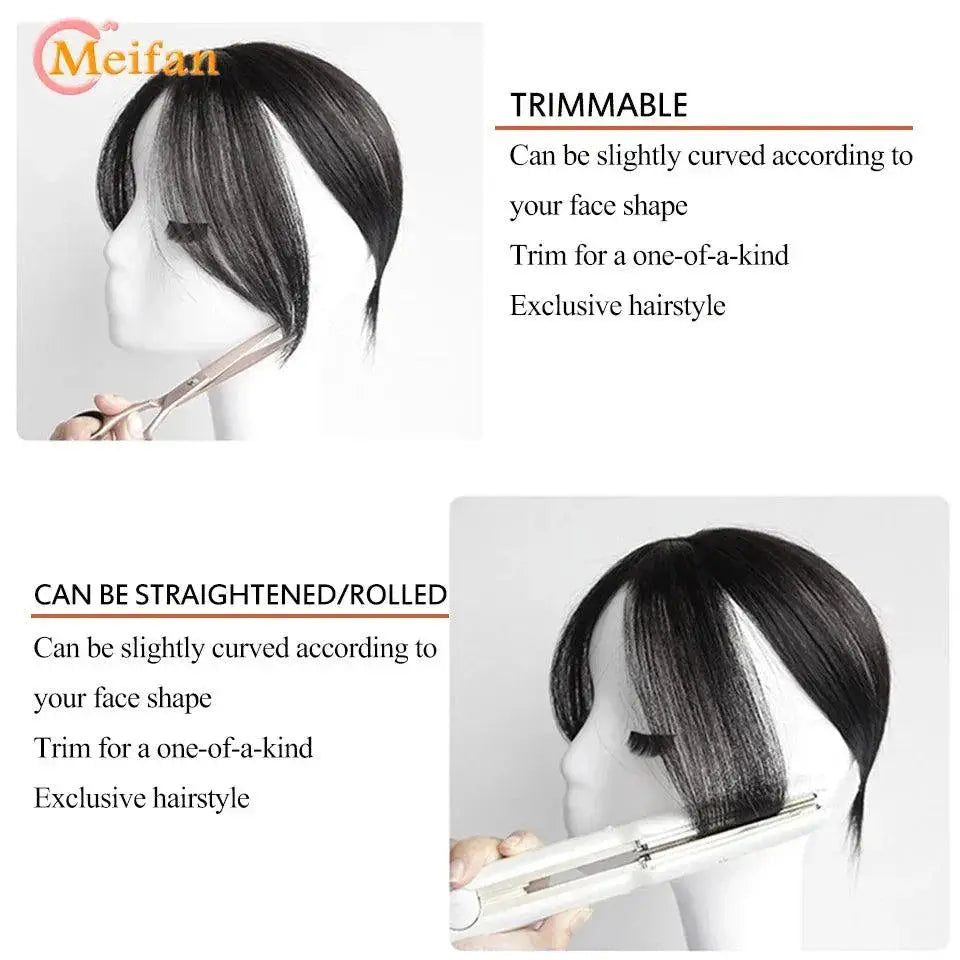 Meifan Clip-In Bangs Extension For Effortless Style Upgrade