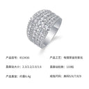 Elegant Sterling Silver Silver Moissanite Ring Style AOEFK