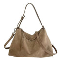 Autumn Winter Luxury Suede Leather Tote Bag For Women Crossbody