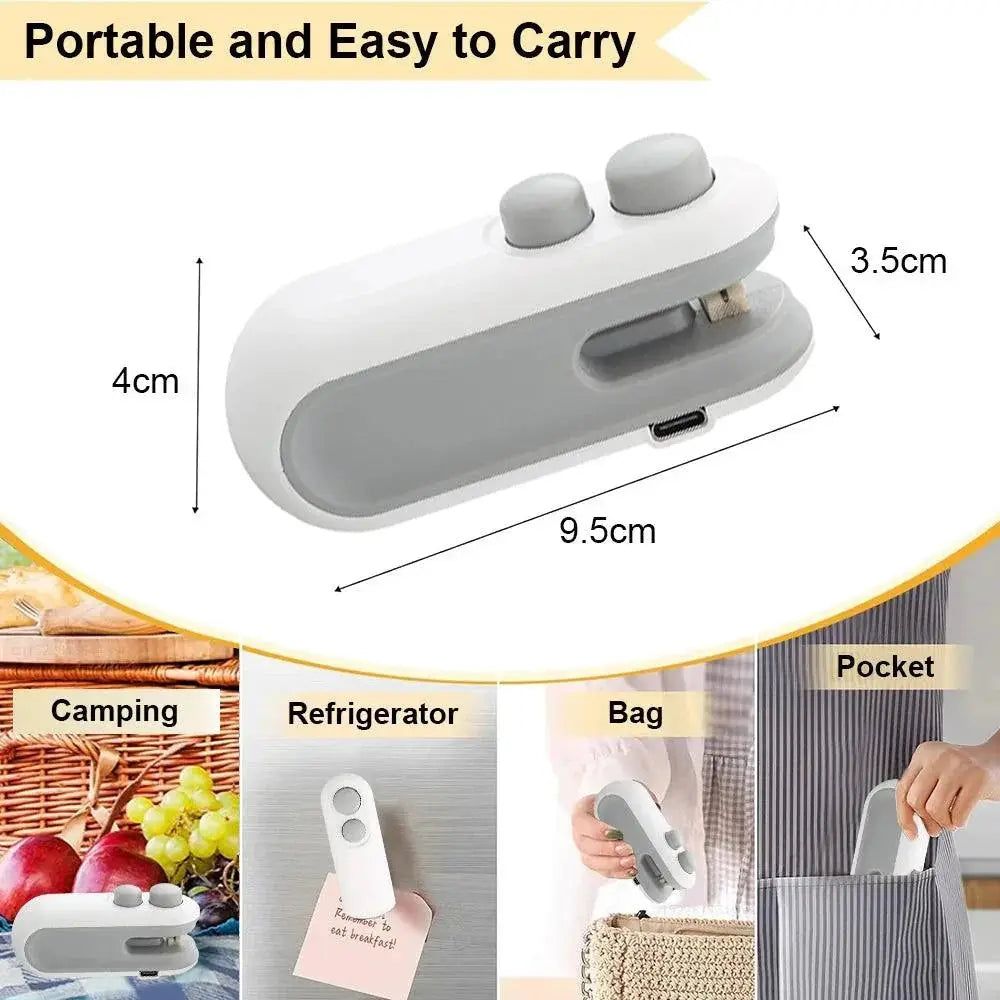 Compact Mini Heat Bag Sealing Machine Seals Food Bags