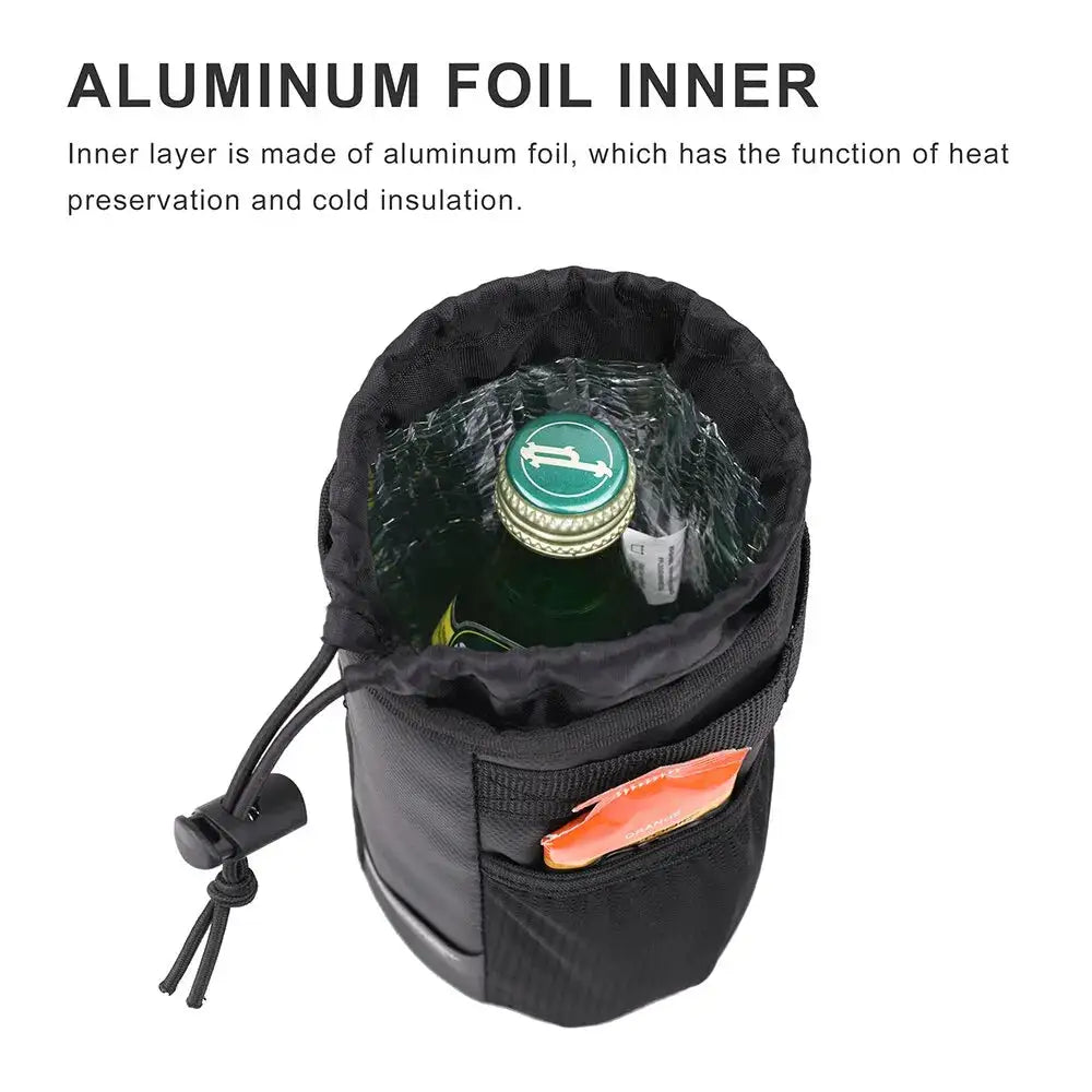 Rhinowalk Bike Bottle Holder Cycling Water Bottle Carrier Pouch Insulated Kettle MTB Road Bicycle Handlebar Bag Accessories