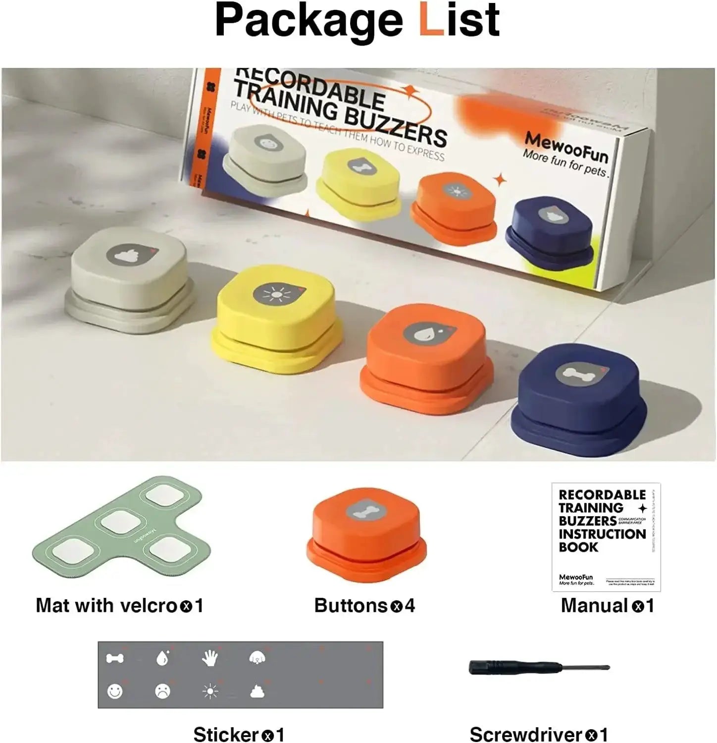 MEWOOFUN Dog Communication Training Toy For Interaction