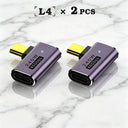 USB C Adapter - 40Gbps Angled Type C Extender