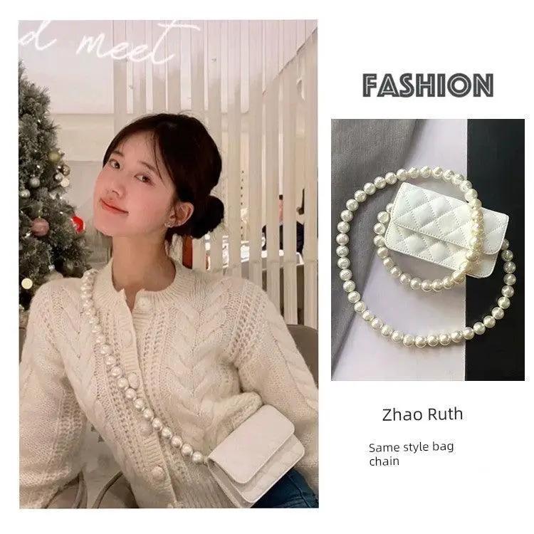 Elegant Pearl Chain Crossbody Bag for Women Fashion