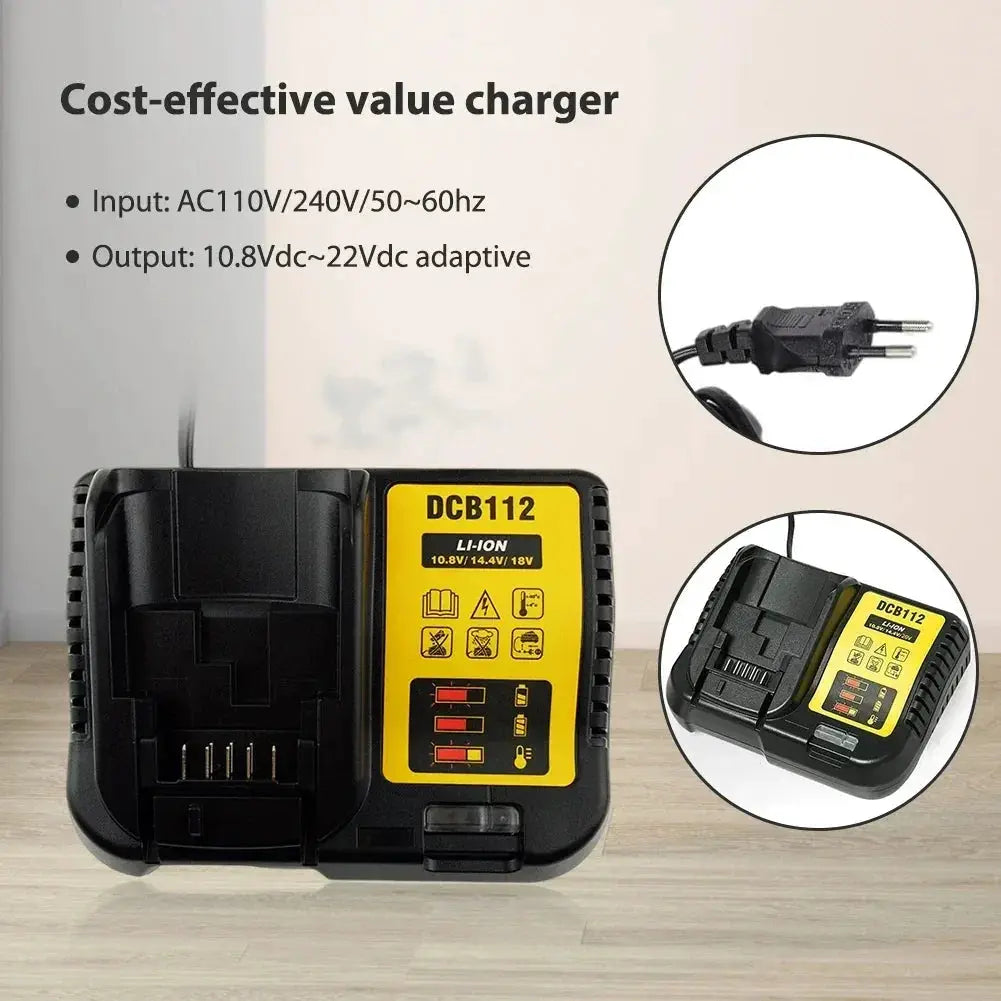 DCB112 2A Lithium Battery Charger For 10.8V And 18V Tools