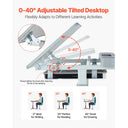 Adjustable Kids Study Desk Set