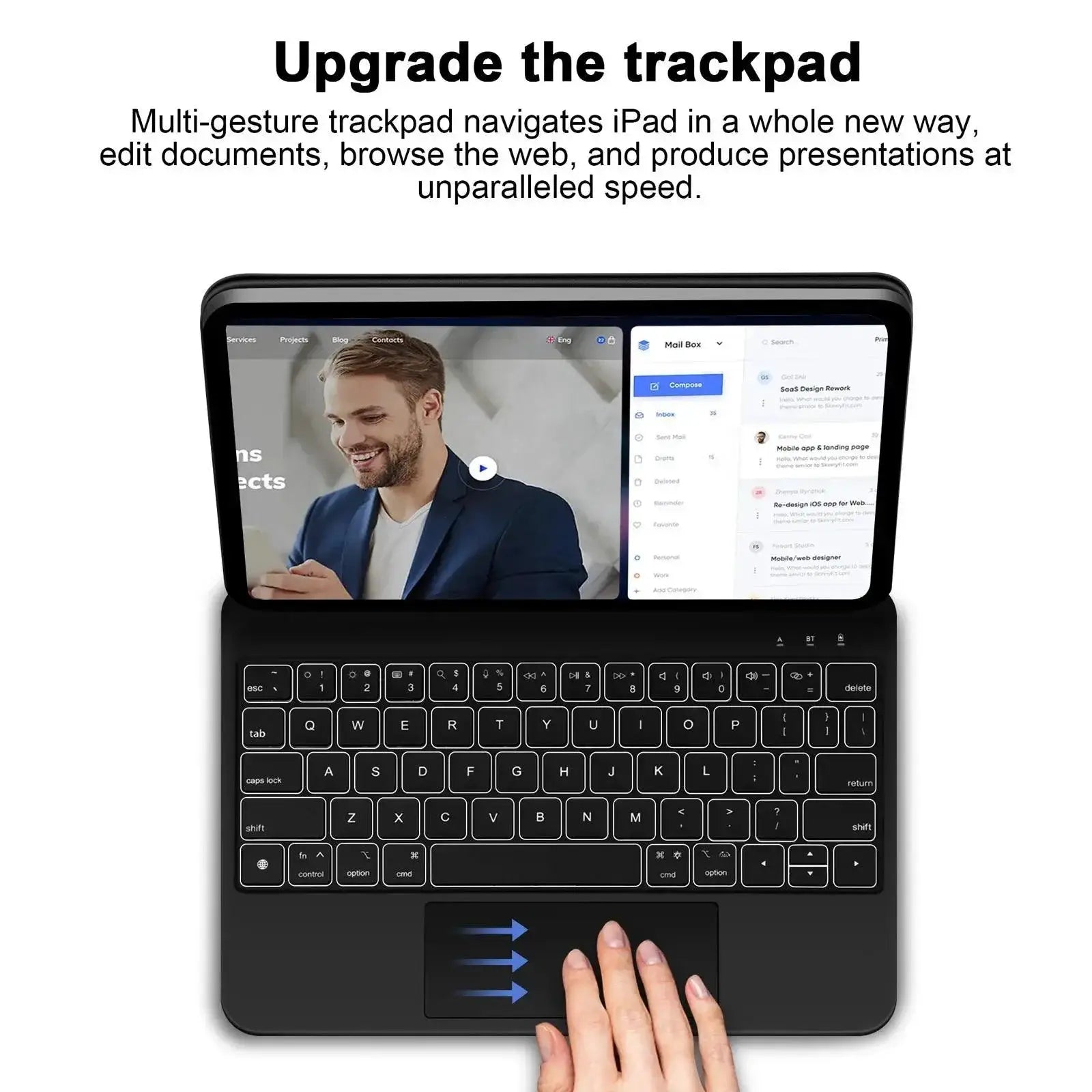 Ultimate Magic Keyboard for iPad Backlit Waterproof Typing