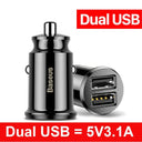 Baseus 30W Fast USB Car Charger for iPhone Samsung Huawei