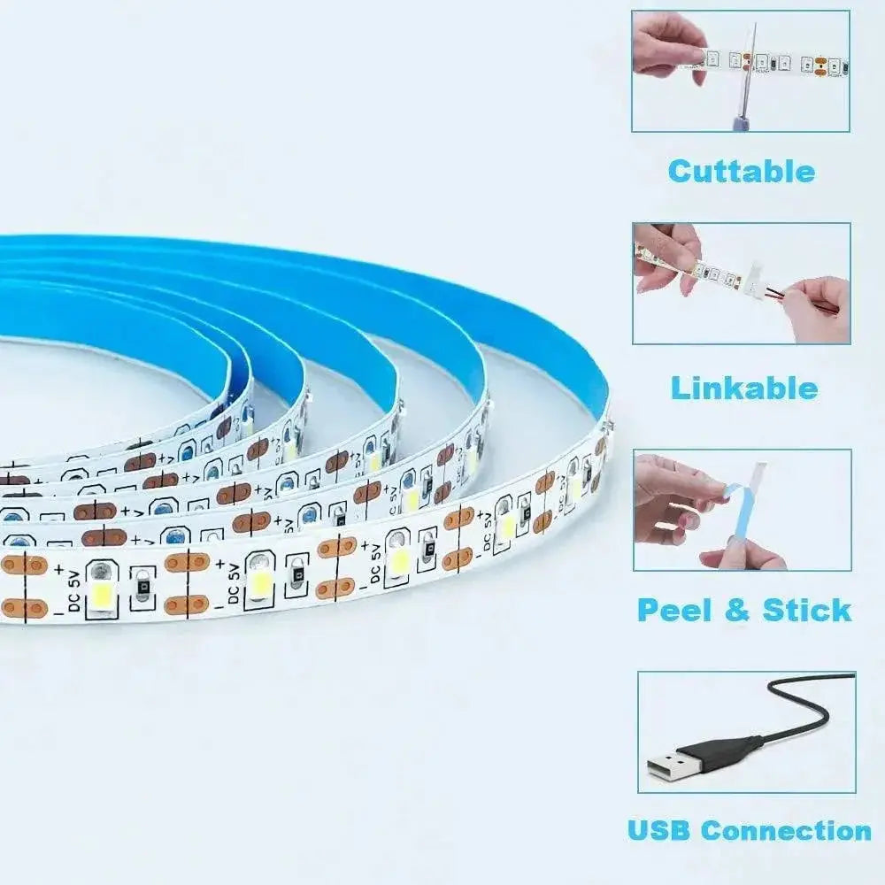 USB LED Strip Lights Colorful Effects For Vibrant Ambience