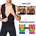 Men's Fitness Sauna Suit Waist Trainer Slimming Sweat Vest