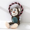 Dog Plush Squeaky Chew Toy for Clean Teeth and Play