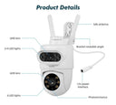 Smart Outdoor IP Camera for Home Security Tracking