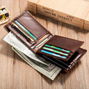 WESTAL Genuine Leather Wallet RFID Coin Purse for Men