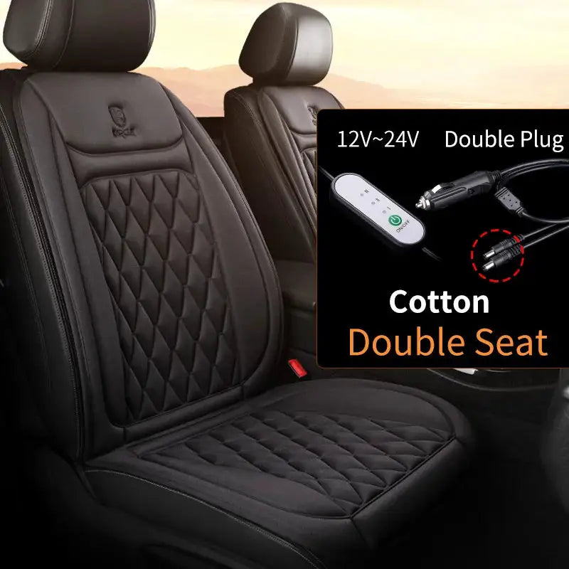 Heated Car Seat Cover ' Fast Car Seat Heater Cloth/Flannel — product view 12
