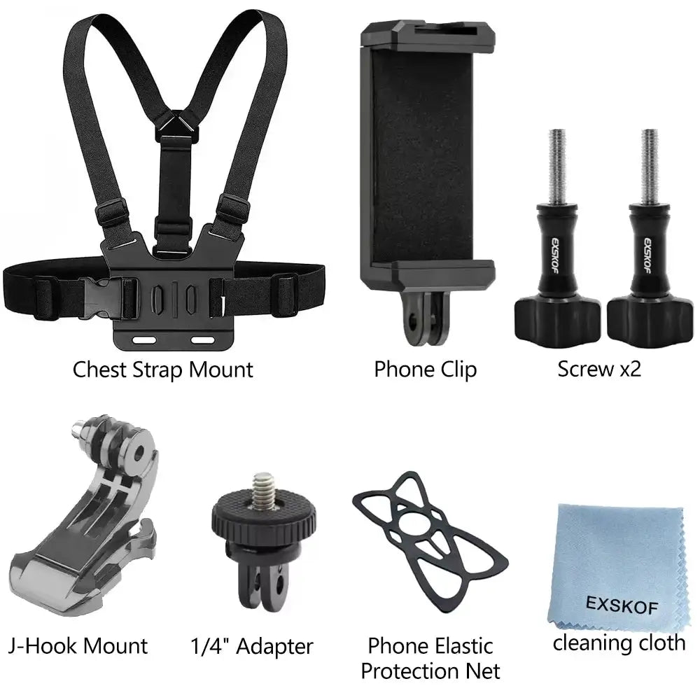 Action Camera Kit - Secure Chest And Head Mounts — product view 20