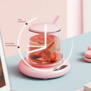 Alloet USB Cup Warmer 3 Temperature Settings Auto Shut Off Keeps Coffee Warm