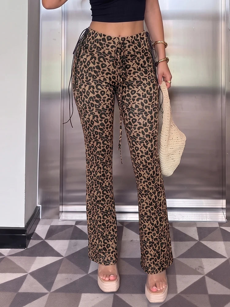 NIBBER Ruched Casual Pants