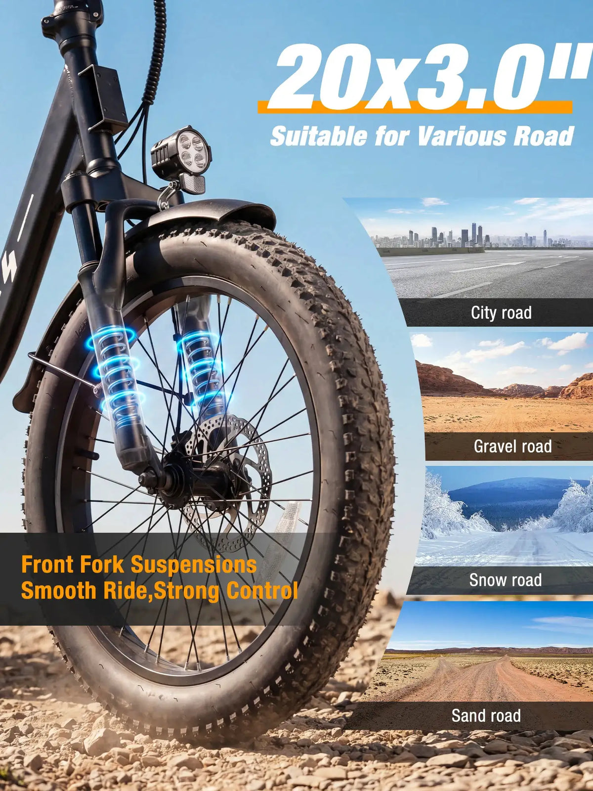 Hopepeak - Heavy Duty Fat Bike — product view 4