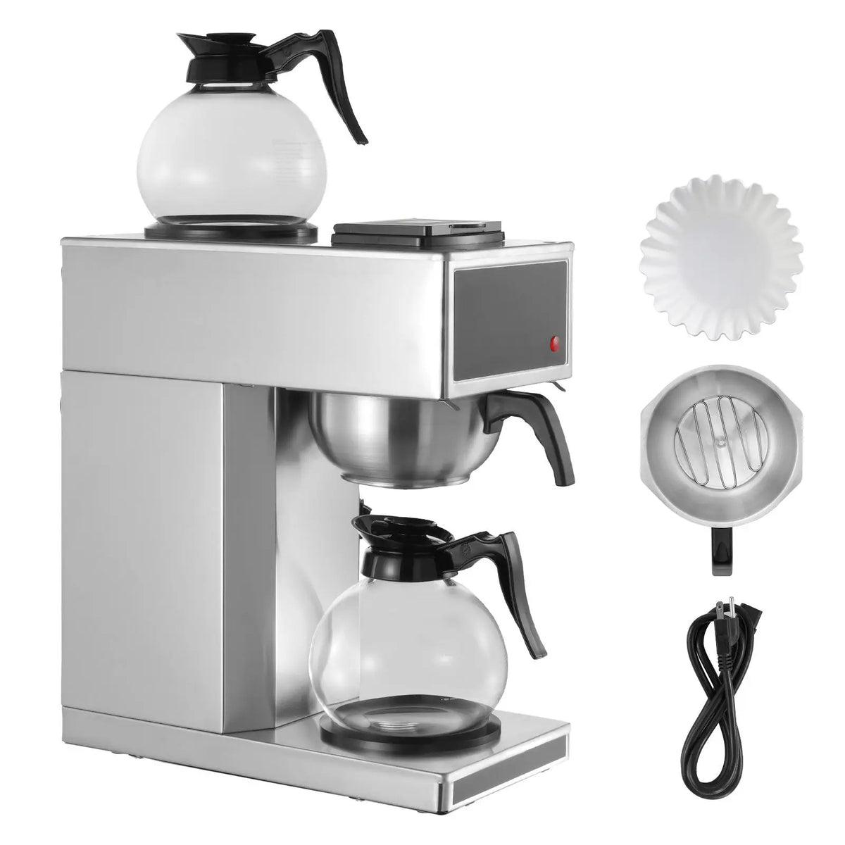 Commercial Drip Coffee Maker, Cups Coffee-Maker Machine with Glass — product view 2