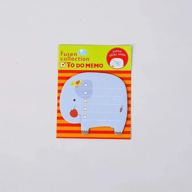 8 Piece Cute Animal Sticky Notes Set Notepad Memo Pads