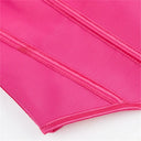 Women Overbust Corsets Crop Tops Golden Printed Bustiers