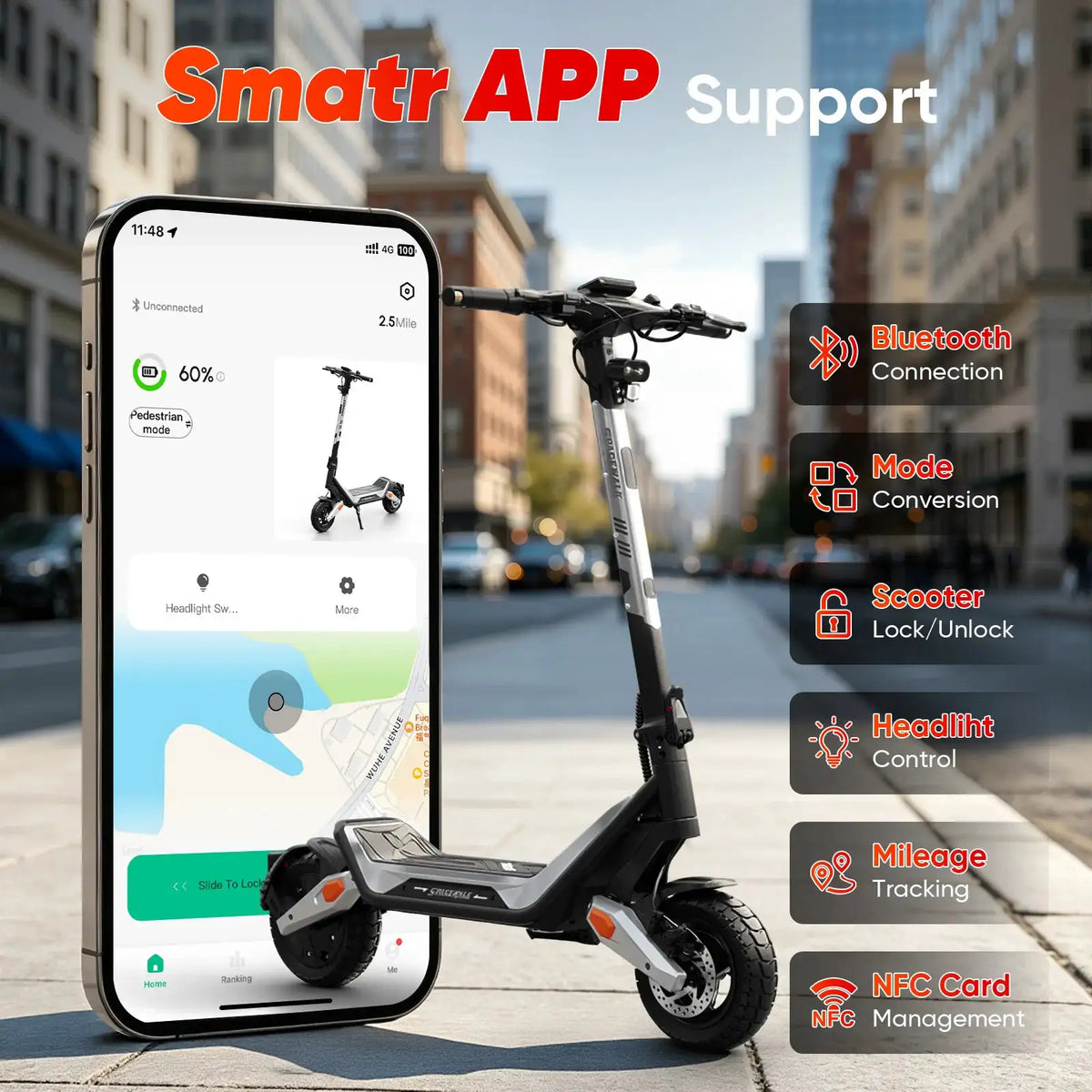 Spacewalk 28 Mph Foldable Electric Scooter