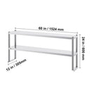 SucceBuy Stainless Steel kitchen worktable Overshelf with Height