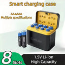 8 Slot 1.5V Battery Charger - Fast AA AAA Charging