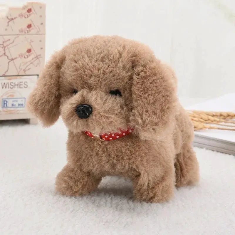 Realistic Walking Plush Puppy Toy for Kids and Dog Lovers