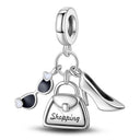 Charm Beads Sterling Silver Color