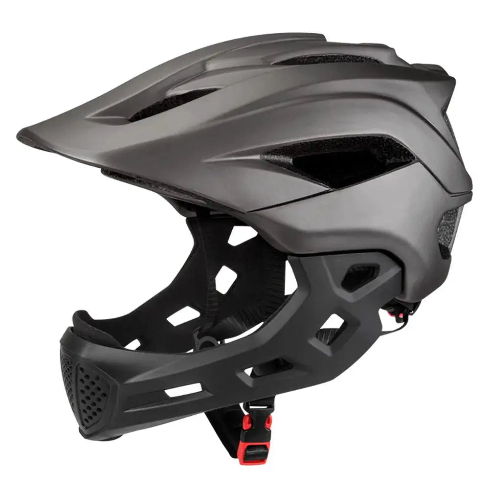 2 in 1 Kids Full Face Bike Helmet for Children MTB BMX Dirtbike Skateboard with Detachable Chin Guard Kids Full Face Bike Helmet