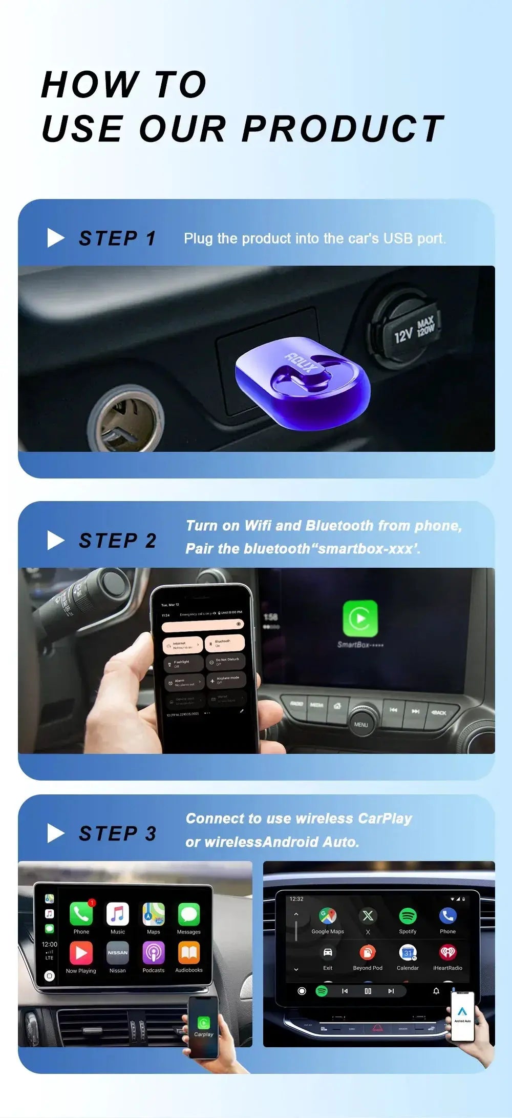 Wireless CarPlay Box for Safer Driving — product view 14