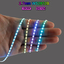 Ultra Narrow 2.7mm WS2812B LED Strip 160 LEDs/m RGBIC DreamColor For Mood Lighting