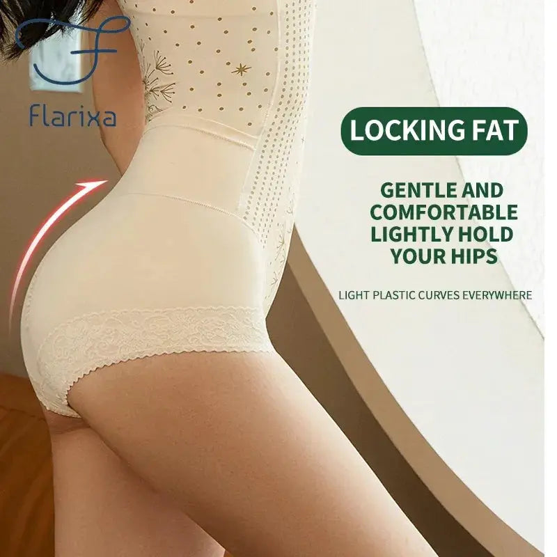 Flarixa Seamless Waist Trainer Shapewear For Women Plus Size
