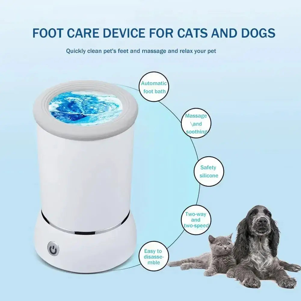 Dog Paw Cleaner Automatic Electric USB Charging Washer - OurLum.com