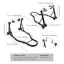 Heavy-Duty Motorcycle Fork & Wheel Stand Set