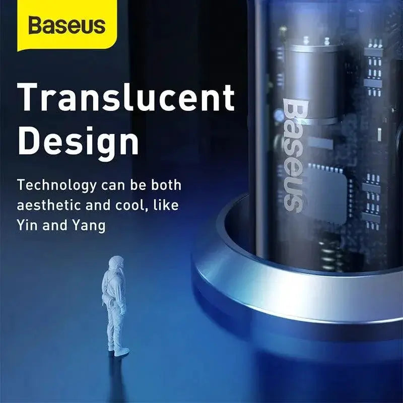 Baseus Dual Port USB C Car Charger High Speed Fast Charging