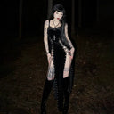 Velvet Gothic Maxi Dress For Women Today