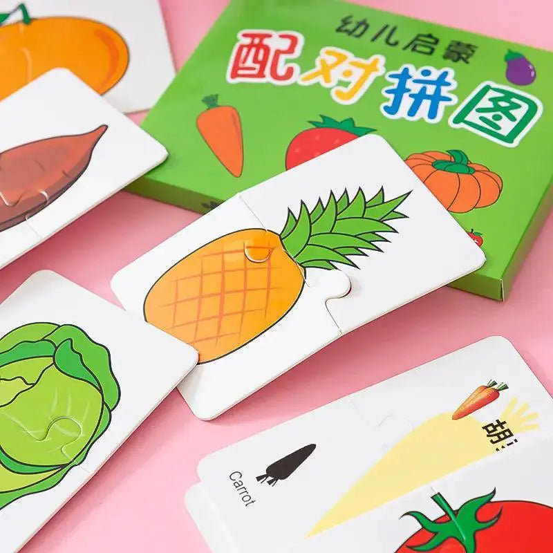 Montessori Animal Puzzle Cards for Cognitive Development