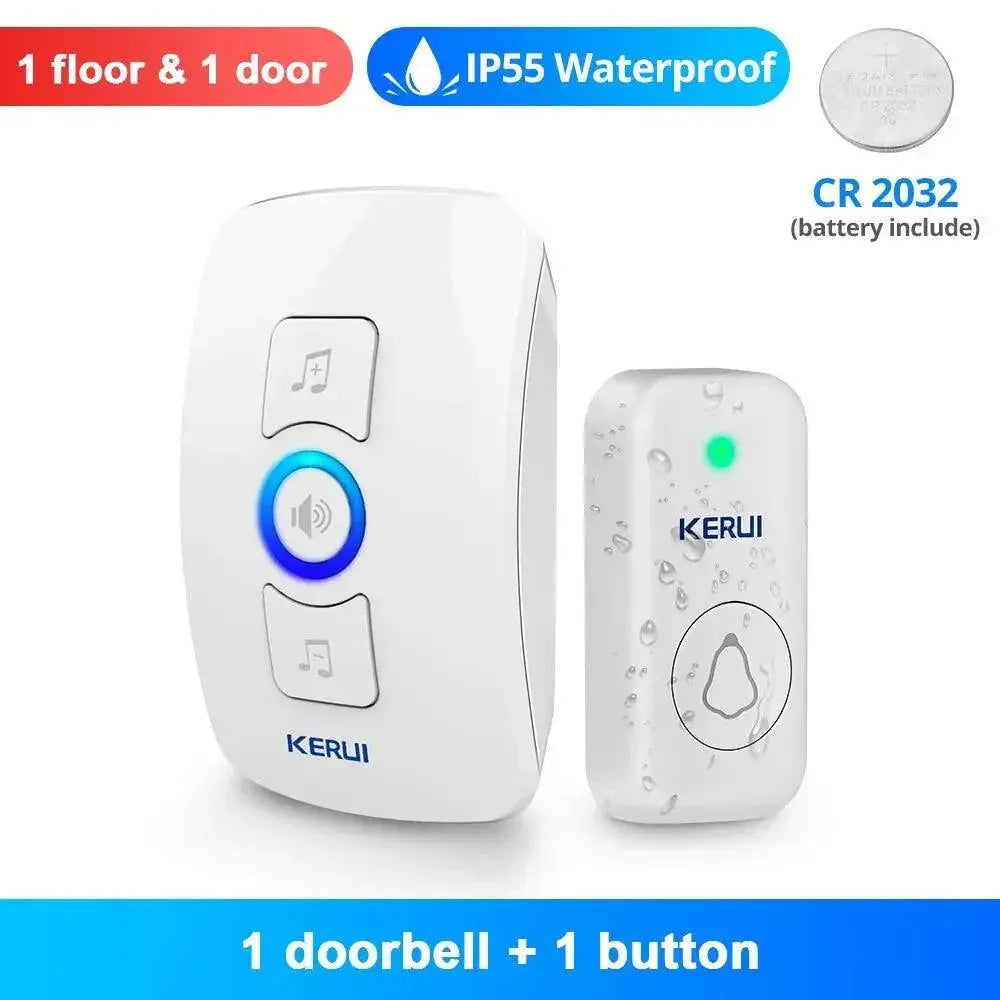 Kerui Wireless Smart Home Doorbell Kit Weatherproof Security