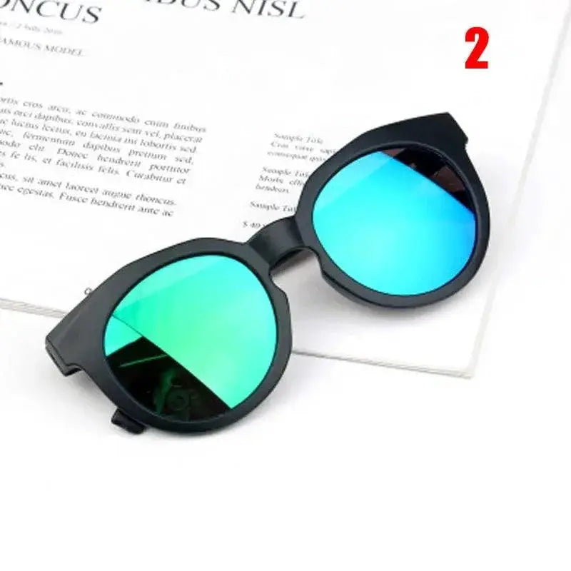 Colorful Kids Sunglasses UV400 Protection Retro Round