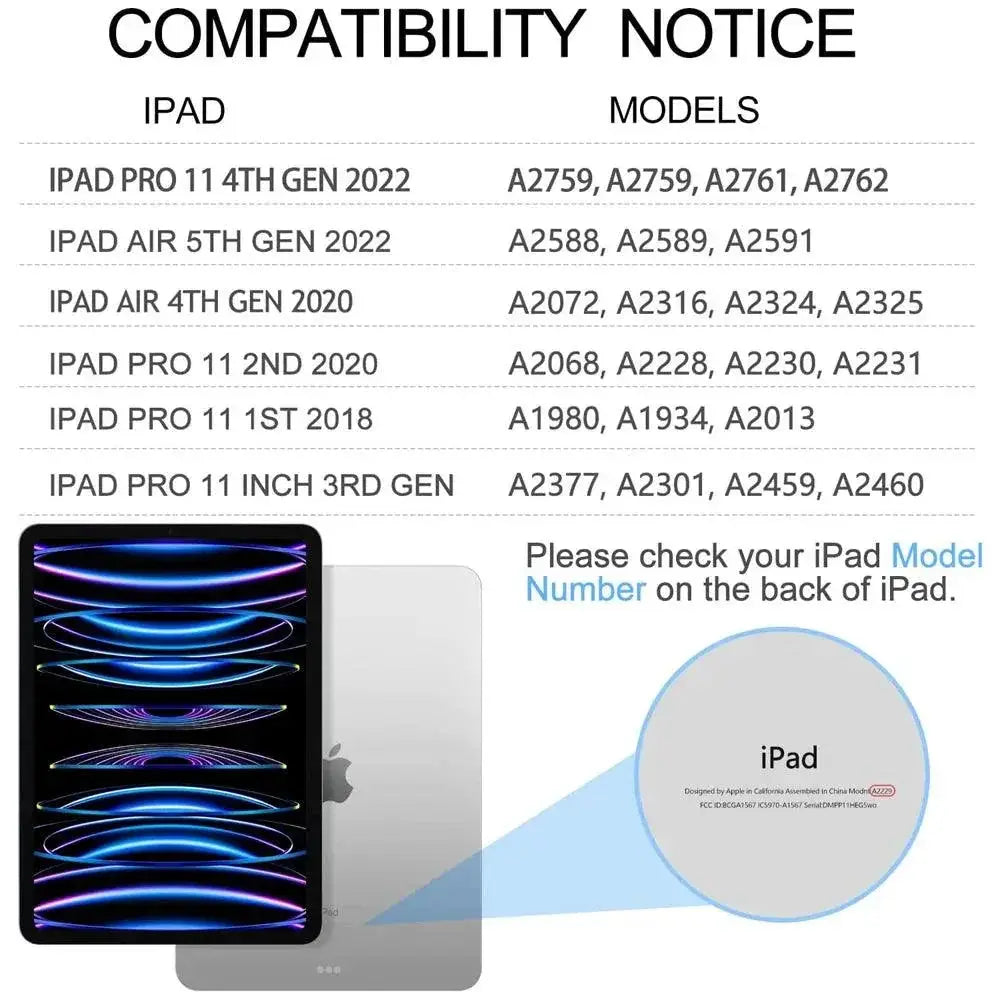 Backlit iPad Keyboard With Trackpad And Adjustable Angles
