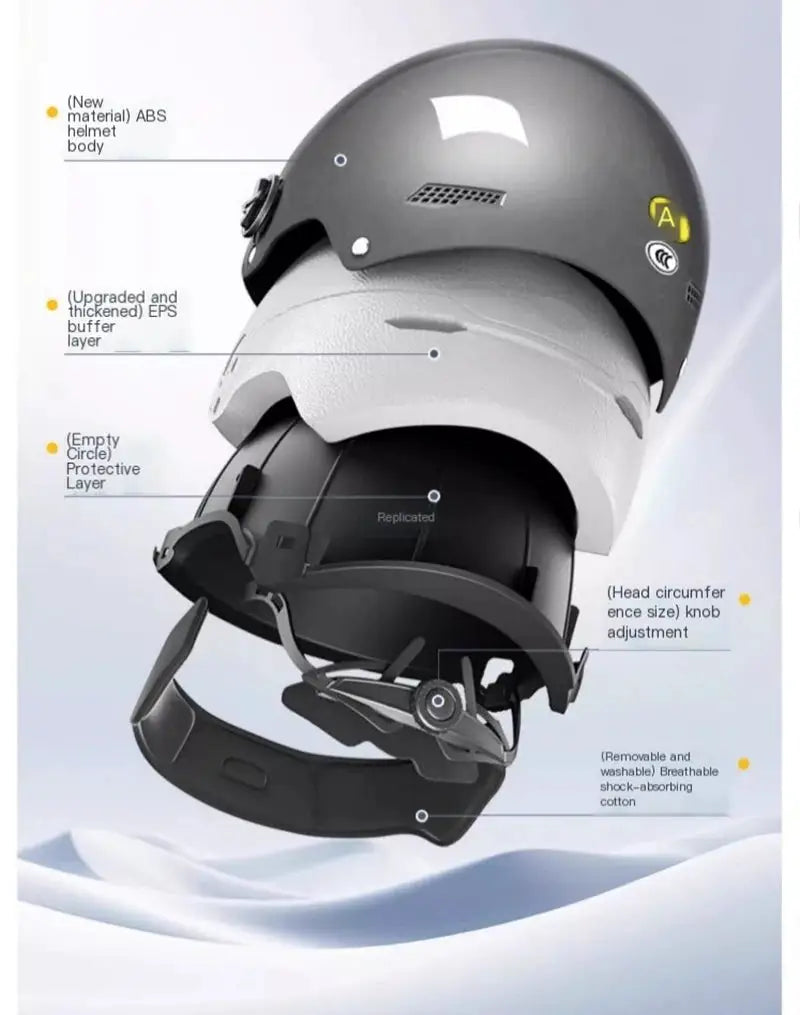 2025 Helmet For Electric bike Motorcycle helmet Man Woman Half Helmet in summer