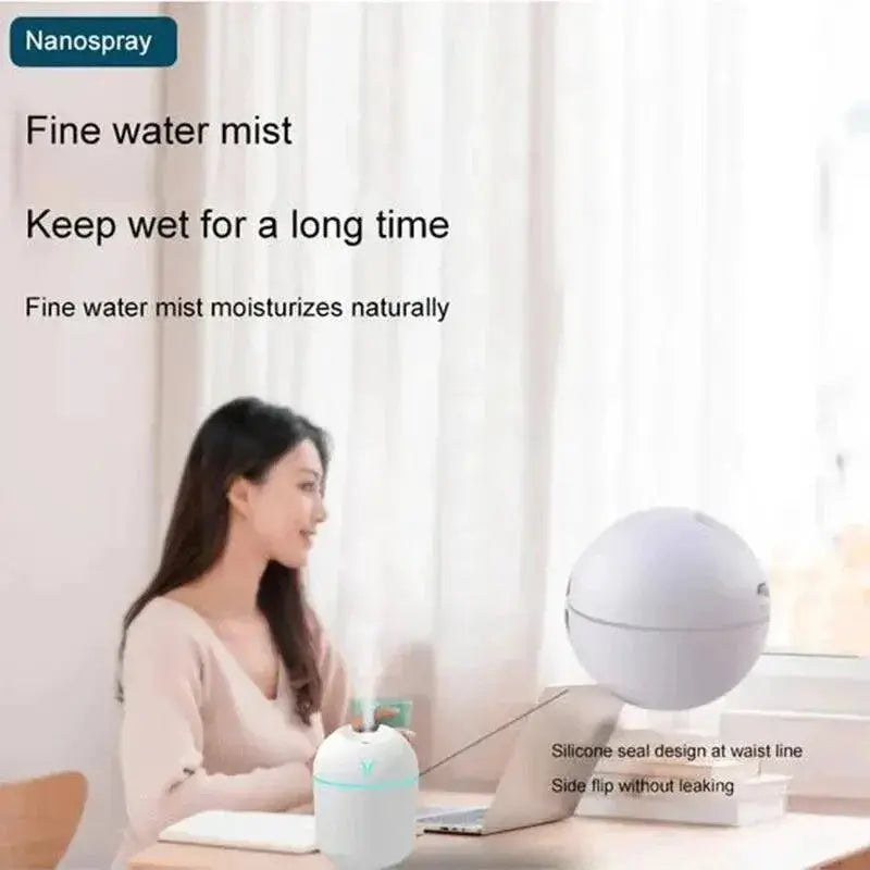 USB Powered Air Humidifier With Aromatherapy For Relaxation