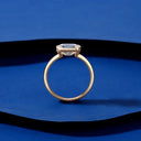 Sterling Silver Silver Moissanite Square Wedding Ring