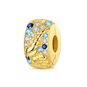 Charm Beads Sterling Silver Golden