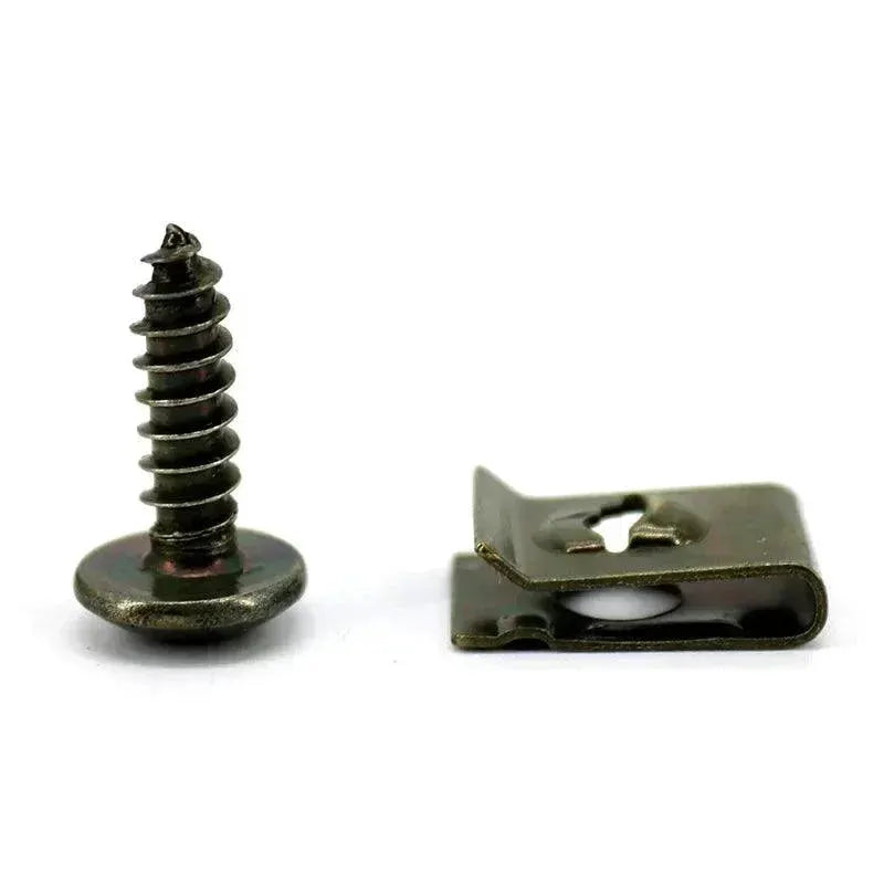 Mixed Car Motorcycle U Type Clip Fastener Set Durable Iron